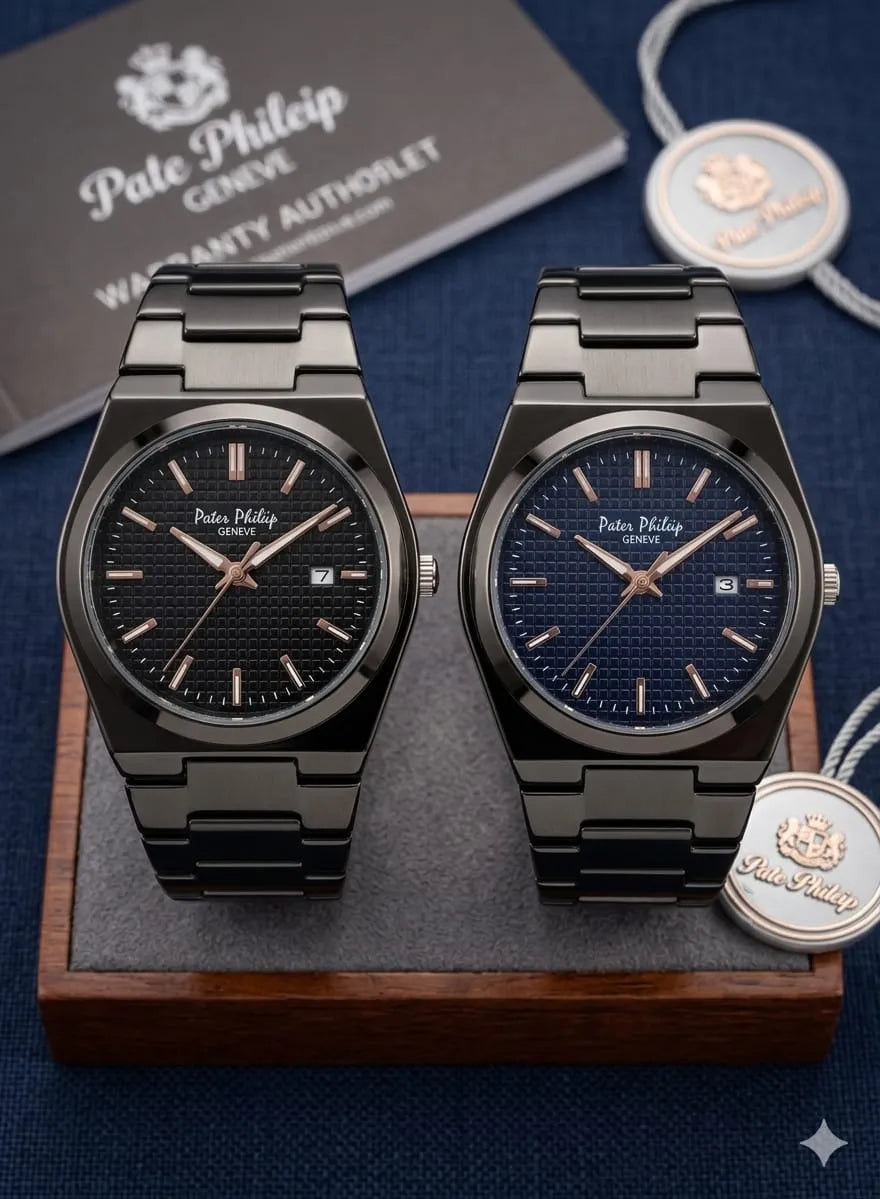 Premium Two-Tone Men's Watch – Royal Series Stainless Steel Watch