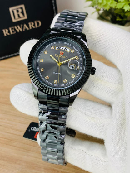 luxury Stainless Steel Analog Watch for Men