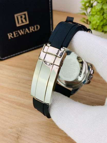 REWARD Submariner Luxury Sport Watch – Day-Date Calendar & Premium Silicone Strap