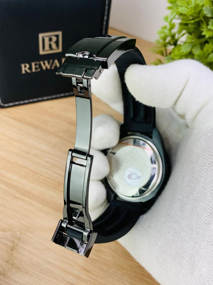 REWARD Submariner Luxury Sport Watch – Day-Date Calendar & Premium Silicone Strap